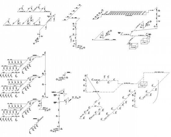 多层工业建筑给排水消防CAD施工图纸（循环冷却水系统） - 3