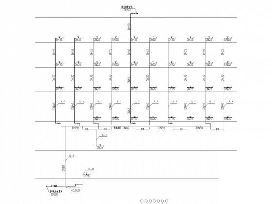 6层商住房给排水消防CAD施工图纸(自动喷水灭火系统) - 2