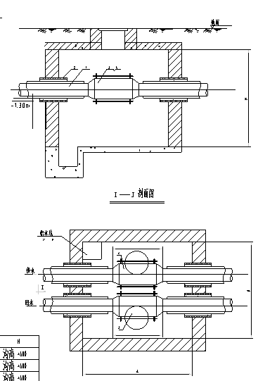 小区室外给排水管网CAD施工图纸设计（阀门井大样） - 4