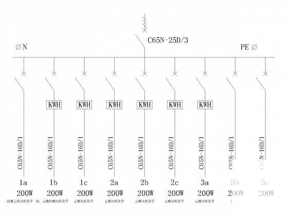 行政大院办公及宿舍楼空调系统设计CAD施工图纸（空调配电）(平面布置图) - 4