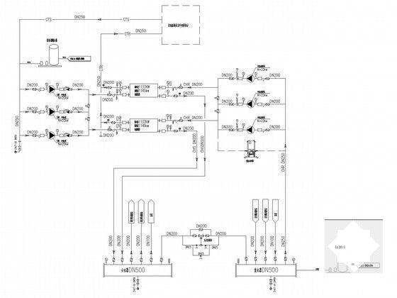 3层知名大学体育馆空调通风及防排烟系统设计CAD施工图纸（地源热泵系统） - 4
