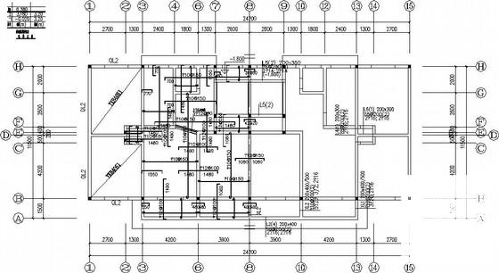 2层坡屋面连体别墅CAD施工图纸(建筑图纸) - 2