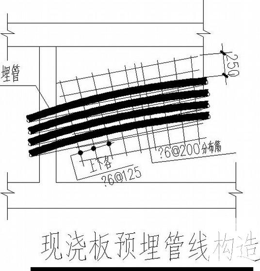 2层坡屋面连体别墅CAD施工图纸(建筑图纸) - 4