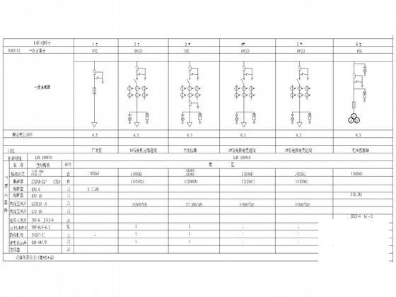 高低压成套电气设计一二次原理CAD图纸 - 1