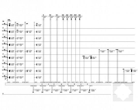 8层机关后勤保障中心电气CAD施工图纸71张（照明、防雷计算书）(消防联动控制系统) - 4