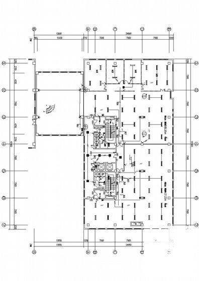 6层办公商业电气CAD施工图纸（甲级院设计）(建筑面积) - 1