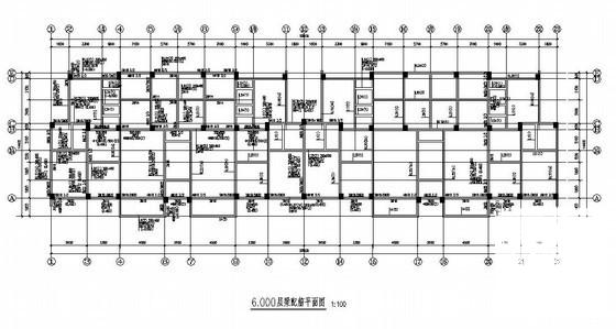 都江堰上5层地下1层住宅楼结构设计CAD施工图纸（桩基础）(平面布置图) - 4