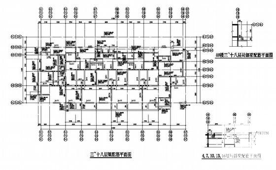 18层桩基础框剪结构住宅楼结构设计CAD施工图纸 - 2