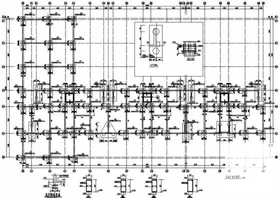 11层框架剪力墙住宅楼结构CAD施工图纸（桩基础，6度抗震） - 3