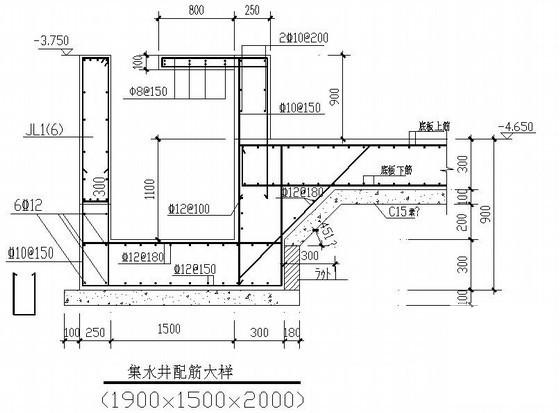 上3层框架住宅楼结构设计CAD图纸（桩基础）(平面布置图) - 4