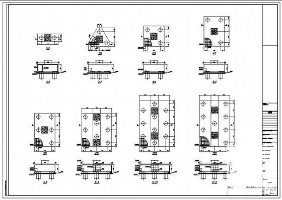 5层物流中心综合办公楼结构设计CAD施工图纸(基础平面图) - 4