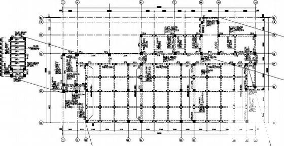 社区改造幼儿园框架结构CAD施工图纸（独立基础，7度抗震）(平面布置图) - 3