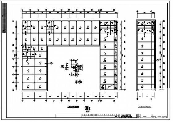 3层框架2层砖混生产车间宿舍楼结构设计CAD施工图纸 - 3