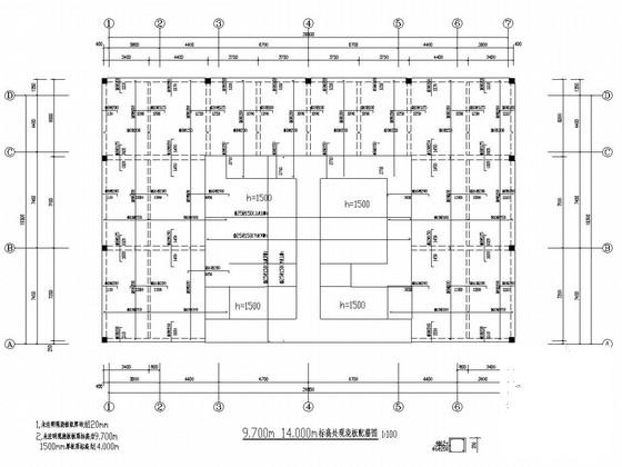 2层剪力墙结构电子加速器结构图纸（CFG，局部框架）(基础设计等级) - 2