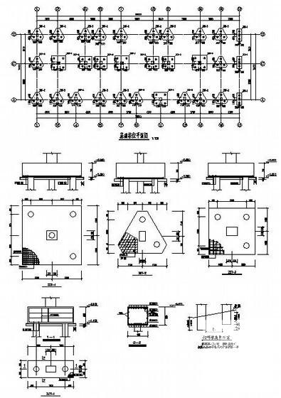 7层桩基础框架结构住宅楼结构设计CAD施工图纸（6度抗震） - 1