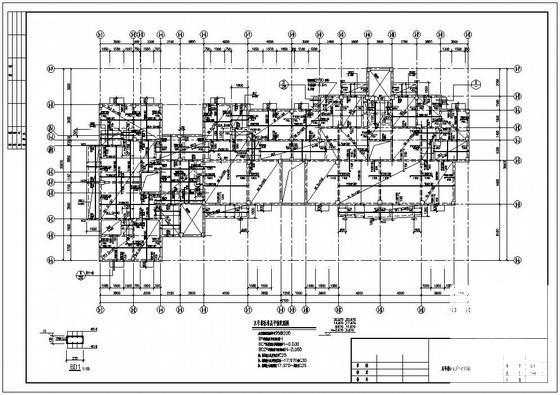 小高层纯剪住宅楼结构设计CAD施工图纸（桩基础） - 2