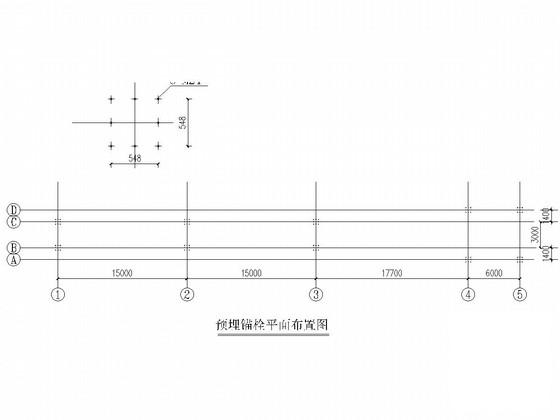 煤矿皮带走廊钢结构CAD施工图纸 - 1