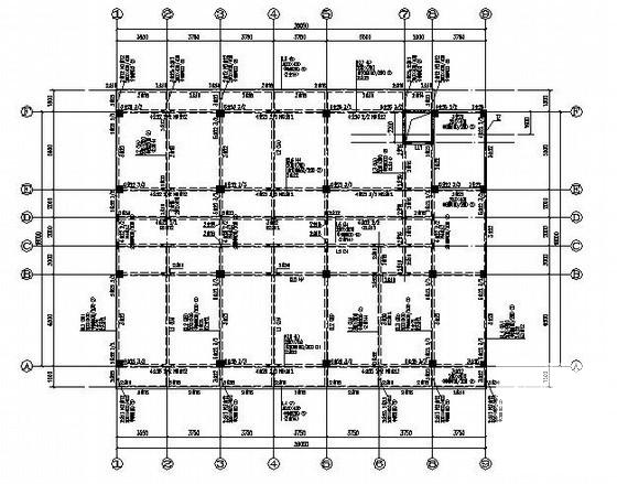 6层条形基础框架结构铺面楼结构设计CAD施工图纸 - 2