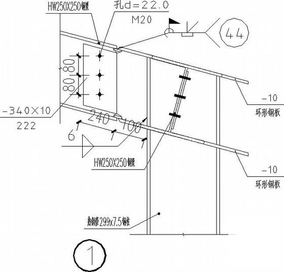 SAP会所钢框架结构CAD施工图纸（独立基础） - 4