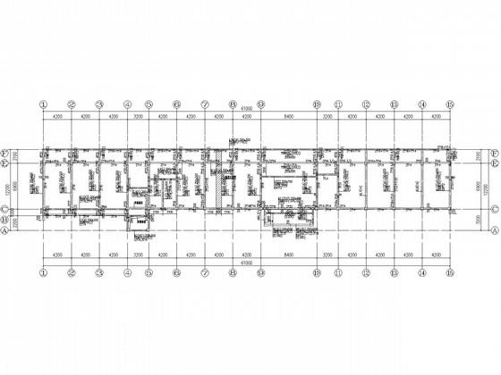 3层框架结构管件车间及办公楼结构设计CAD施工图纸 - 4