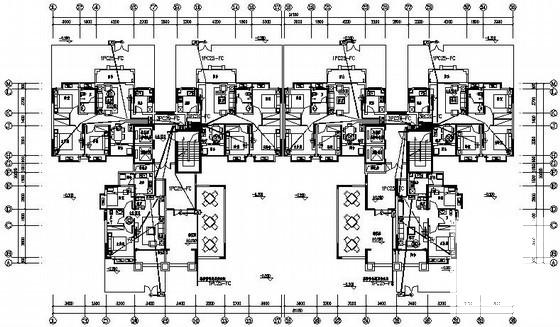 12万平小区2栋18层钢筋混凝土结构住宅楼电气CAD施工图纸(火灾自动报警) - 2