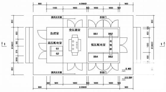 公用设施管理处500KVA路灯箱变电气CAD施工图纸 - 1