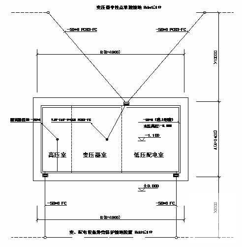 公用设施管理处500KVA路灯箱变电气CAD施工图纸 - 3