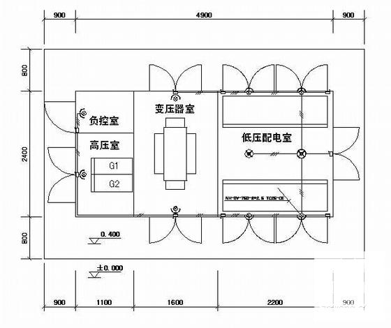 公用设施管理处500KVA路灯箱变电气CAD施工图纸 - 4