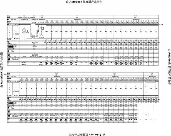 30层商住楼电气CAD施工图纸（车库） - 3