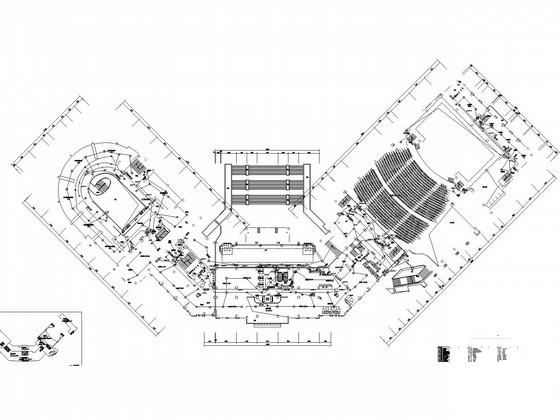 10层学院综合楼电气CAD施工图纸（展馆剧院研究室办公室） - 1