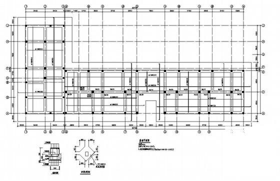 6层框架结构住宅楼结构设计CAD施工图纸（桩基础） - 1