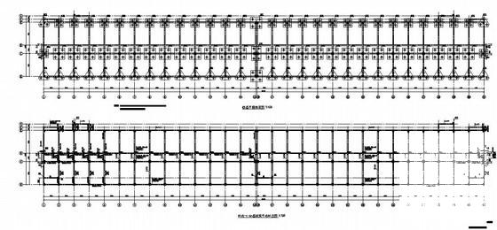 太湖5层框架结构宿舍楼结构设计CAD施工图纸（6度抗震）(螺旋钻孔灌注桩) - 1