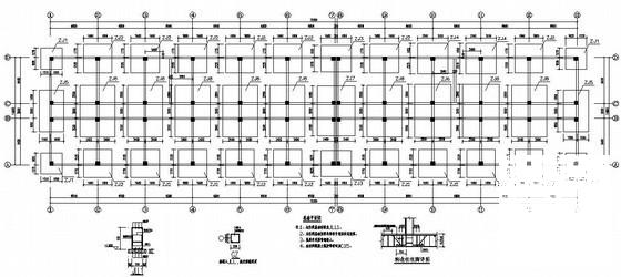 5层框架结构独立基础综合楼结构设计CAD施工图纸 - 1