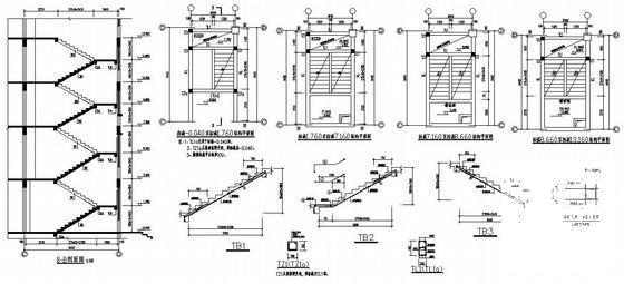 5层框架结构独立基础综合楼结构设计CAD施工图纸 - 4