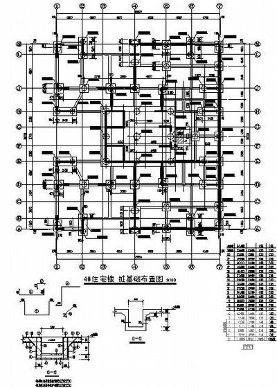 17层框剪结构桩基础住宅楼结构设计CAD施工图纸 - 2