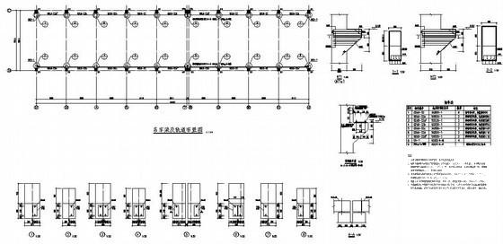 独立基础修车车间结构设计CAD施工图纸（6度抗震）(平面布置图) - 3