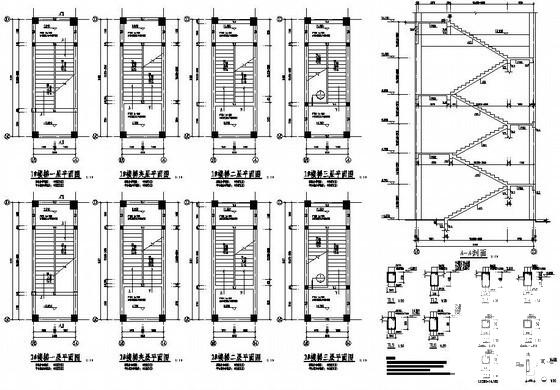 独立基础修车车间结构设计CAD施工图纸（6度抗震）(平面布置图) - 4