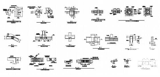 都江堰6层桩基础框架结构住宅楼结构设计CAD施工图纸(平面布置图) - 4
