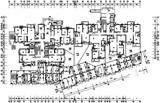 高层商住楼给排水CAD施工图纸（2栋楼） - 2