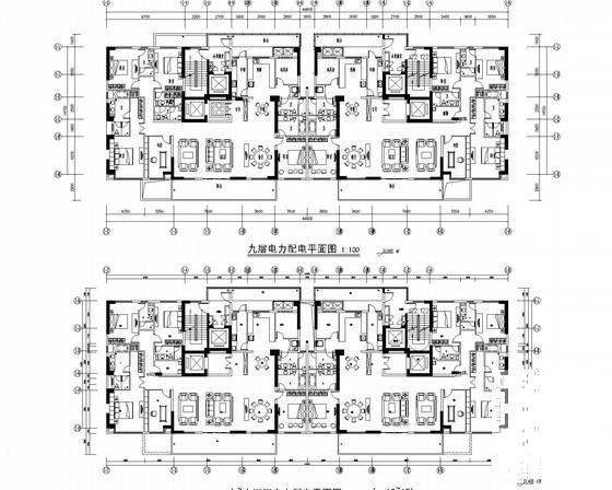 地上26层住宅楼建筑电气强弱电CAD施工图纸（地下1层）(火灾自动报警系统) - 1