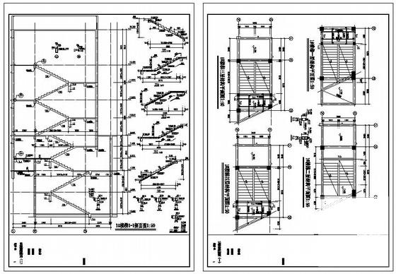 5层框架结构小学综合楼结构设计CAD施工图纸 - 4