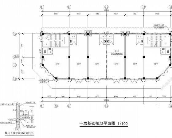 4层商业办公建筑强弱电电气CAD施工图纸 - 1