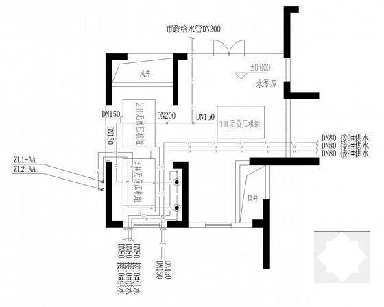 25层花园住宅楼给排水CAD施工图纸 - 4