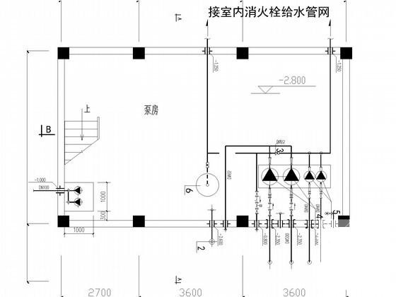 5层粮库仓库及办公楼给排水CAD施工图纸 - 3