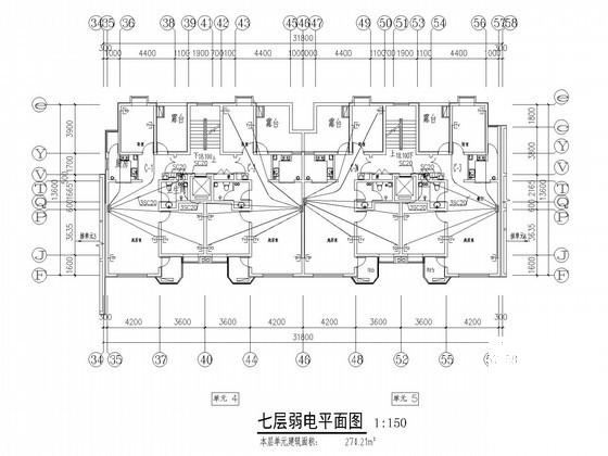 地上18层商业楼电气CAD施工图纸（甲级设计院）(火灾自动报警) - 2