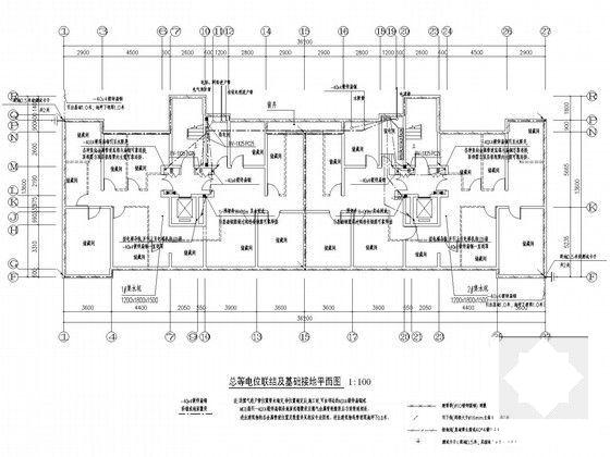 地上18层商业楼电气CAD施工图纸（甲级设计院）(火灾自动报警) - 5