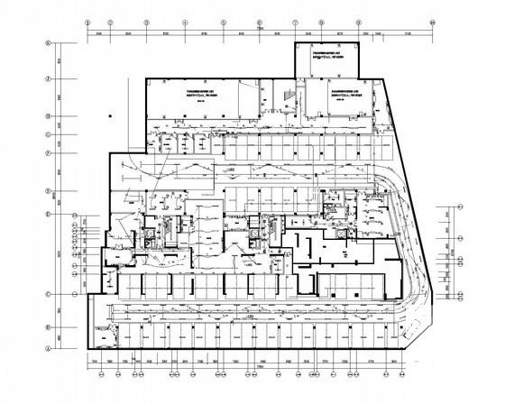 一类高层商业建筑群强弱电CAD施工图纸（塔楼28层、裙房4层） - 1