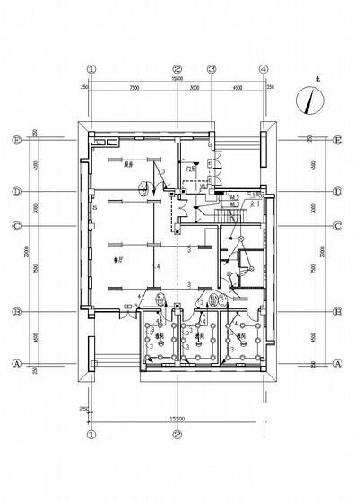 3层办公楼带餐厅电气CAD施工图纸（甲级院设计，高11.5米） - 1