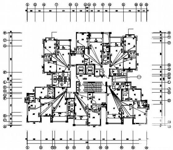 34层小区住宅楼电气CAD施工图纸 - 4