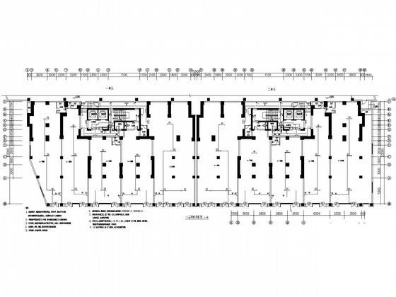 两栋一类高层商住楼强弱电系统CAD施工图纸70张(火灾自动报警) - 2